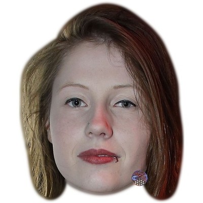 Charlotte de Witte Big Head. Larger than life mask.