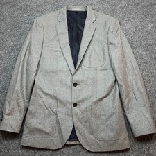 J.Crew Ludlow Blazer 36S Gray Vitale Barberis Canonico Wool Sport Coat Mens Suit