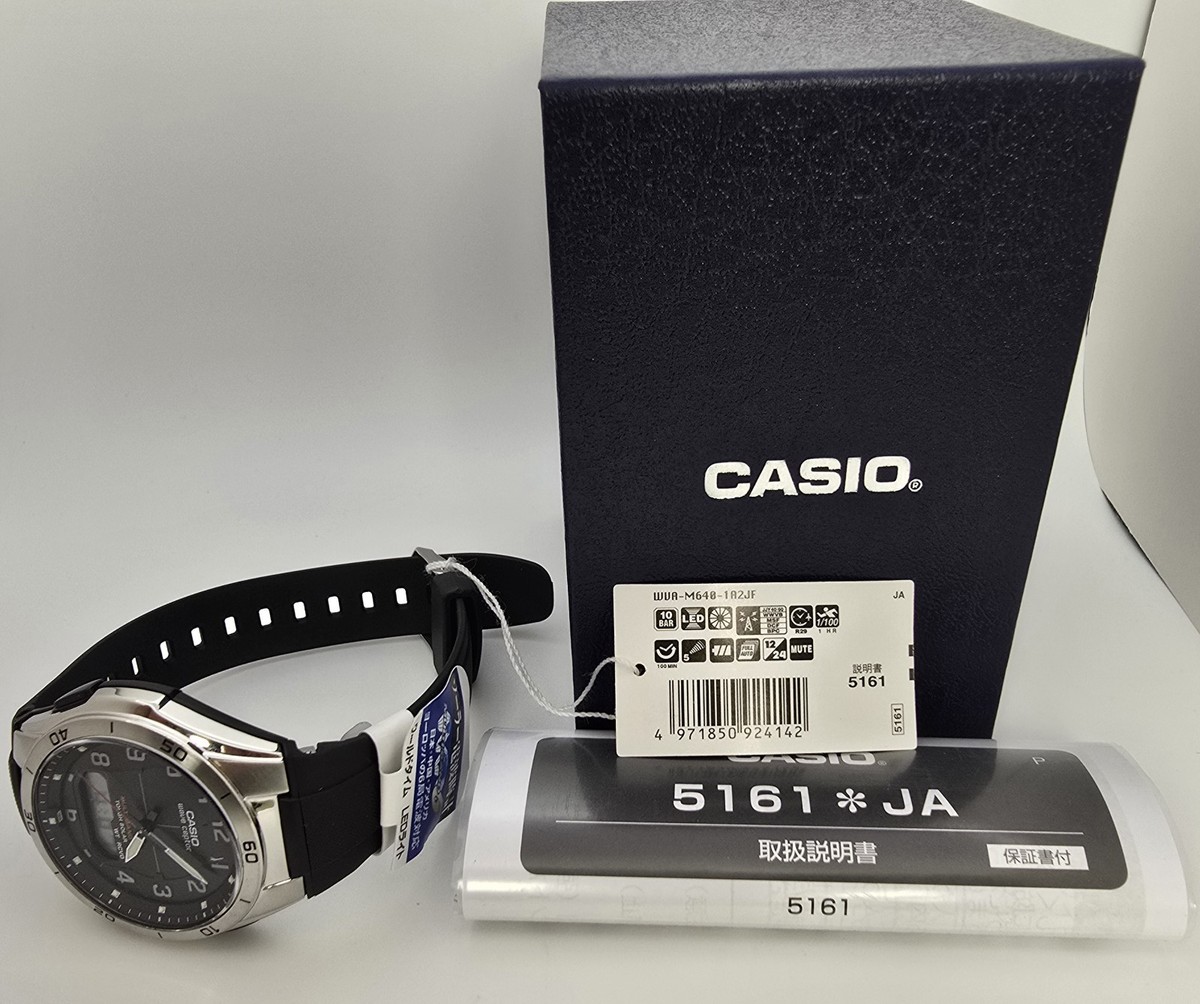 Casio WAVE CEPTOR WVA-M640-1A2JF Multi Band 6 Tough Solar Japan