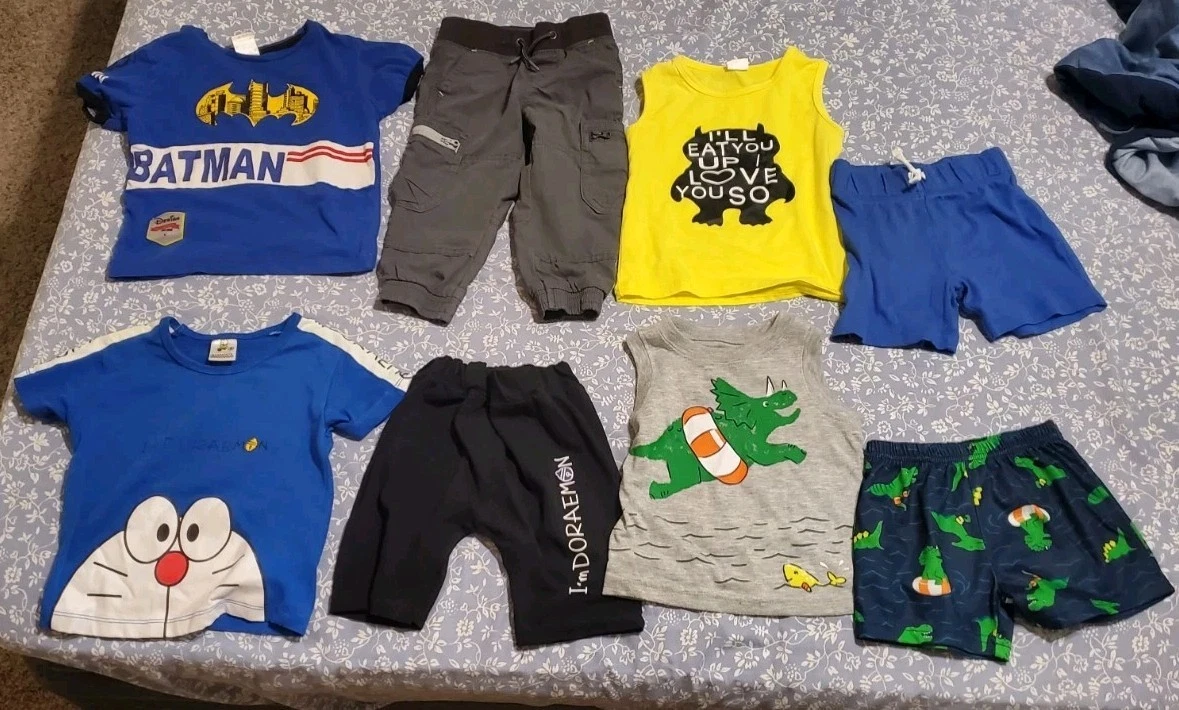 Toddler Clothes 12-18 months LOT OF 8 + FREE CAP FREE SHIPPING