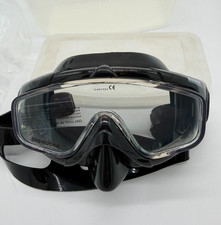 Sherwood Scuba Magnum Ex Diving Mask Black Tempered Glass Hard Storage Case New