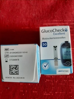 GlucoCheck Excellent 2x50-Stück Blutzuckerteststreifen