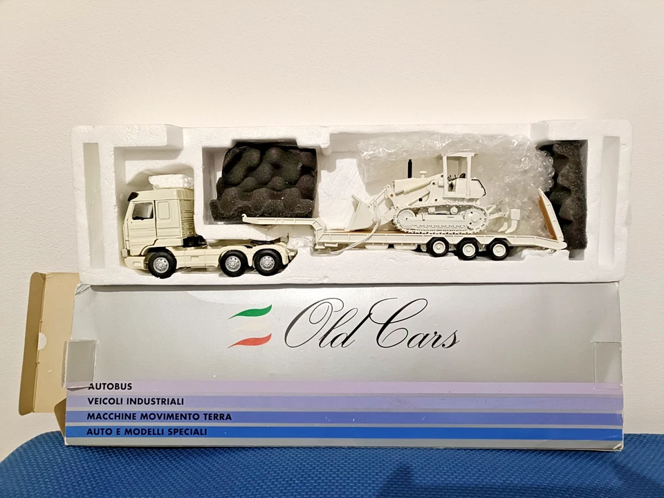 OLD CARS  Scania 3 assi pianale Cometto e Fiat Allis FL20 1/43  ( Rarità) - Immagine 2 di 4