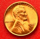 1947-S Lincoln Wheat Cent Penny GEM RD BU From an Original Bank Roll