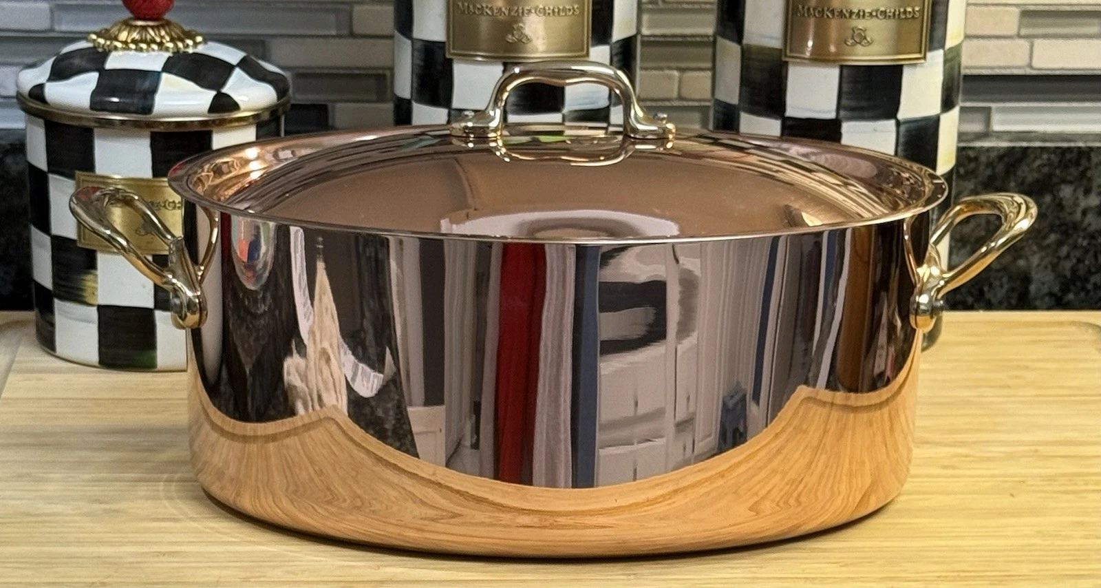 Williams Sonoma Mauviel M150’B Copper Oval Cocotte 6 3/4 Qt New! Read