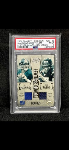 Eli Manning Rookie PSA 2004 Playoff Hogg Heaven Rivers Roethlisberger Patch /100 - Bild 1 von 4