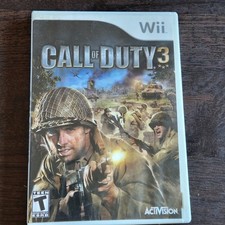 Call of Duty 3 III Activision WWII Shooter Game Nintendo Wii Complete