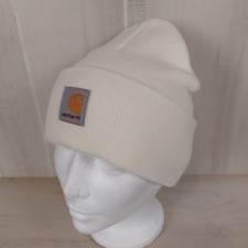 Carhartt Cuffed Knit Beanie Watch Hat Youth One Size Marshmallow