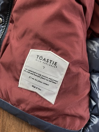 Toastie UK Brand Children’s Unisex Navy Puffer Jacket Sherpa Lined Hood Size 7 - Picture 5 of 15