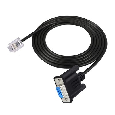 RS232 DB9Pin Female To RJ11 RJ12 6P6C LAN Network Serial Console Cable For Se  