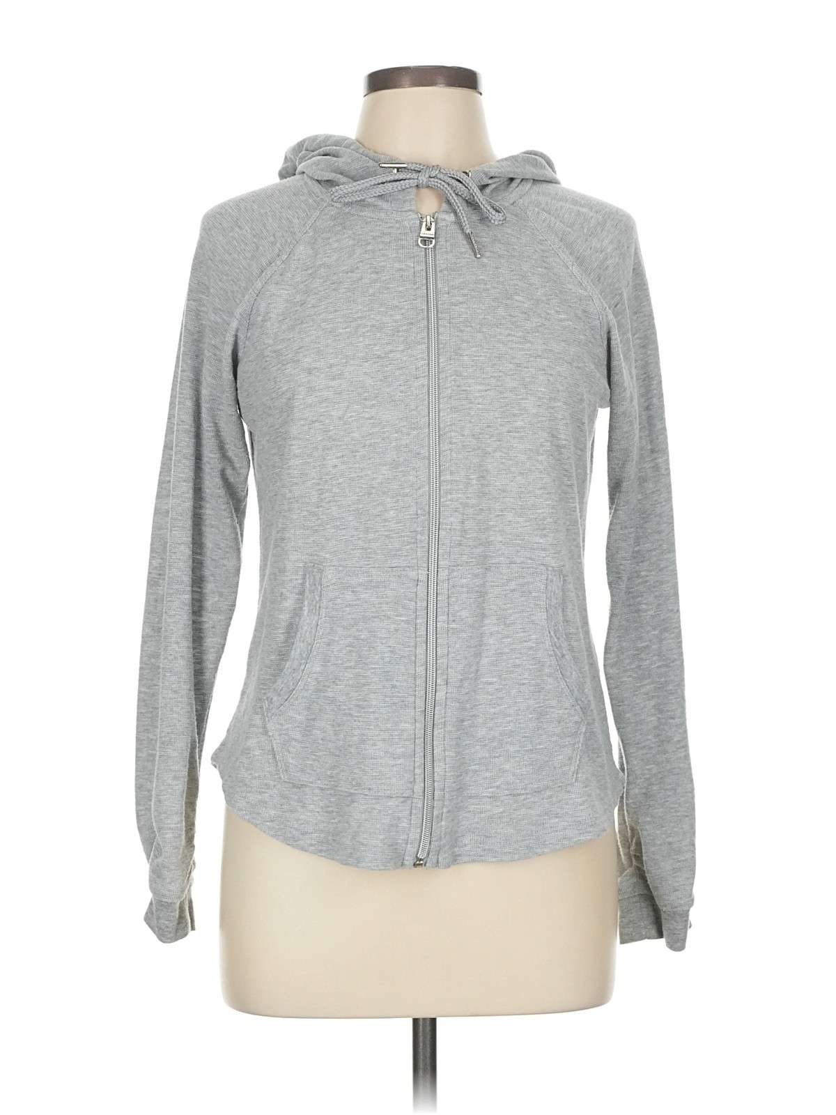 Calvin Klein Performance Women Gray Zip Up Hoodie M