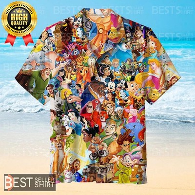 Walt Disney Cartoon Characters Disney Hawaiian Shirt