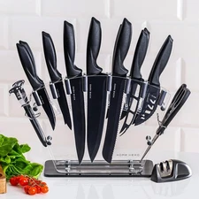 Home Hero Kitchen Knife Set - High Carbon Stainless Steel Blades & Built-In Shar