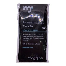 Magicfiber Premium Microfiber Cloth Set 6" X 7" Cloths Leaves Zero Scratches