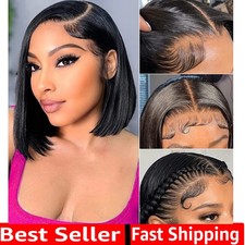 Pre Plucked HD Bob Lace Front Wig - 180 Density Short Bob for Effortless Beauty