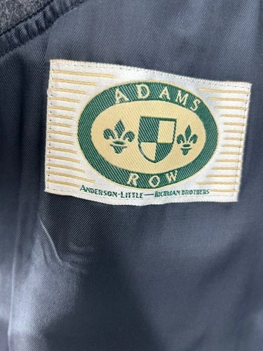 Vintage Adams Row Gray Wool Overcoat Made in Yugoslavia Men's Coat Jacket image 2