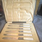M. Bilsky & Son Ltd Ottawa 6-Piece Knife Set with Case, White & Silver — photo 2