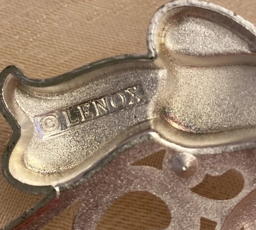 Lenox Hanging ornament Christmas Bells With Rhinestones Silver - Picture 5 of 7
