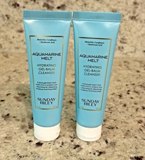 2-Sunday Riley Aquamarine Melt Hydrating Gel-Balm Cleanser,  1 oz Each