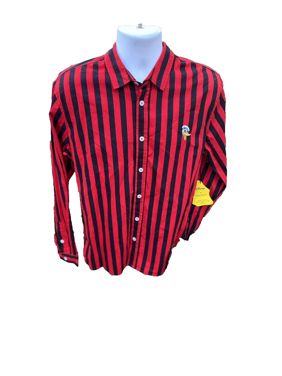 Botón informal a rayas Disney-Down Shirts for Men