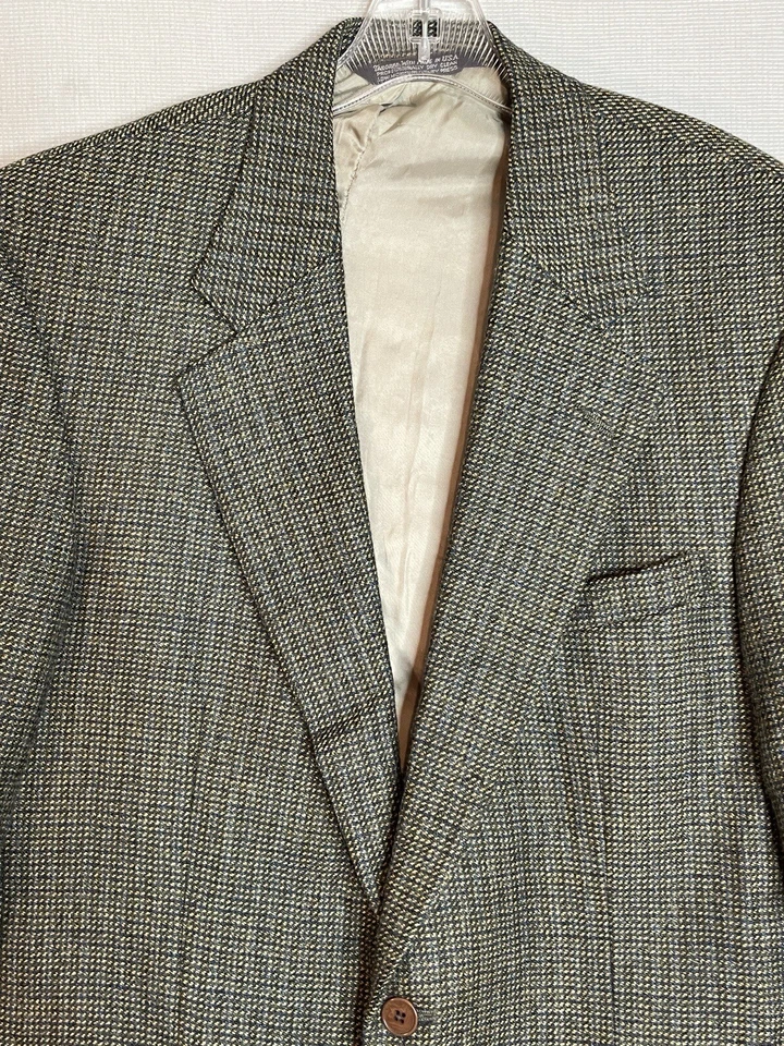 Lands End Mens Blazer Size 42 Reg 50/50 Wool & Mohair 2 Button Closure  - Image 2 of 4