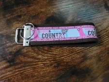 Key Fob Chain Holder Wrist Hands Free Lanyard Strap COUNTRY GIRL BOOTS