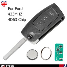 Replacement For Ford C Max 2003 2010 3Button Remote Car Key Fob 4D63 Chip 433Mhz