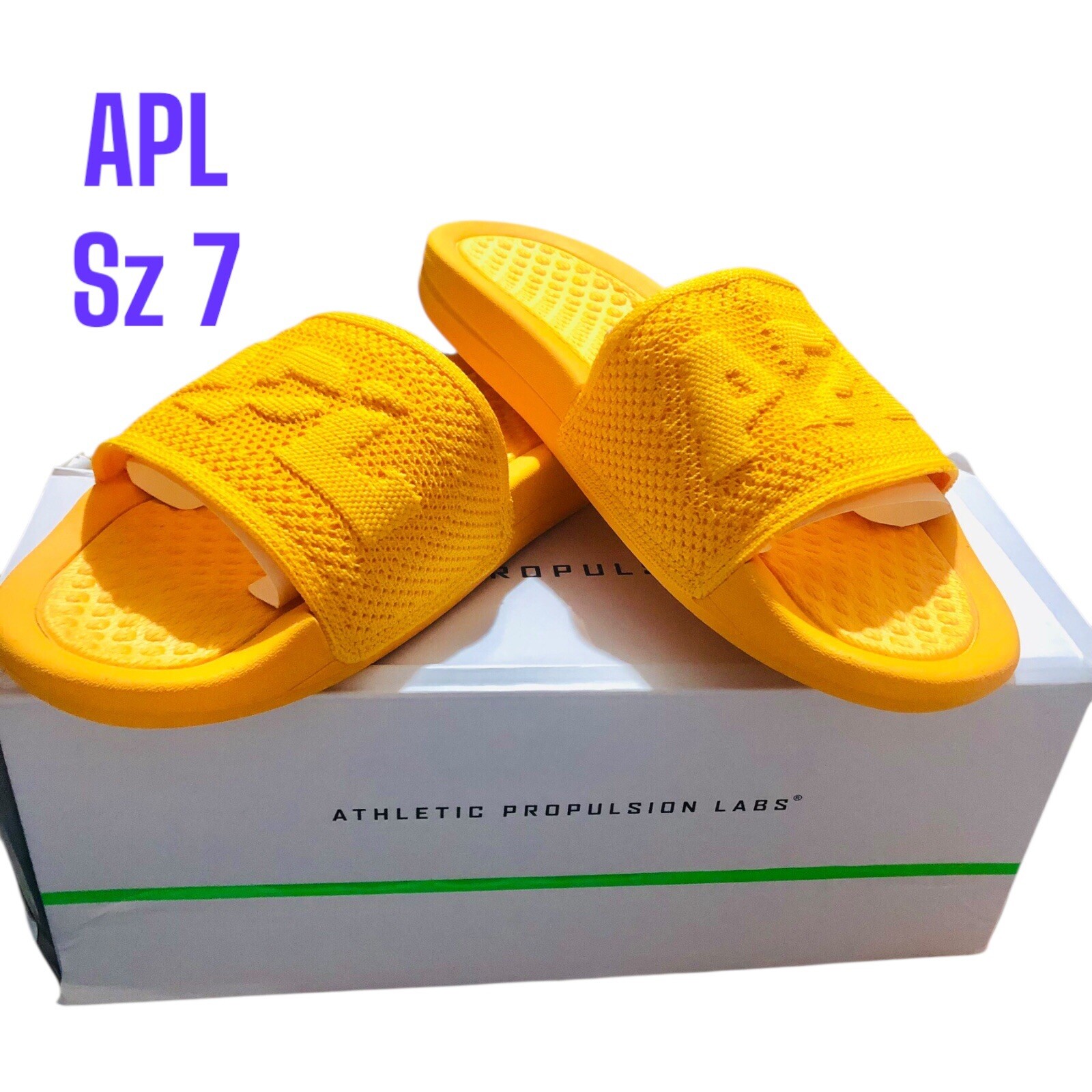 APL Big Logo Donna Techloom Slide Mango Taglia 7 Nuovo Con Scatola