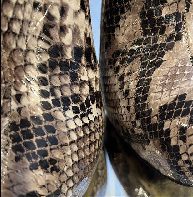 STEVE MADDEN KARA PYTHON PLATFORM ANKLE BOOTS SZ 8 - image 8