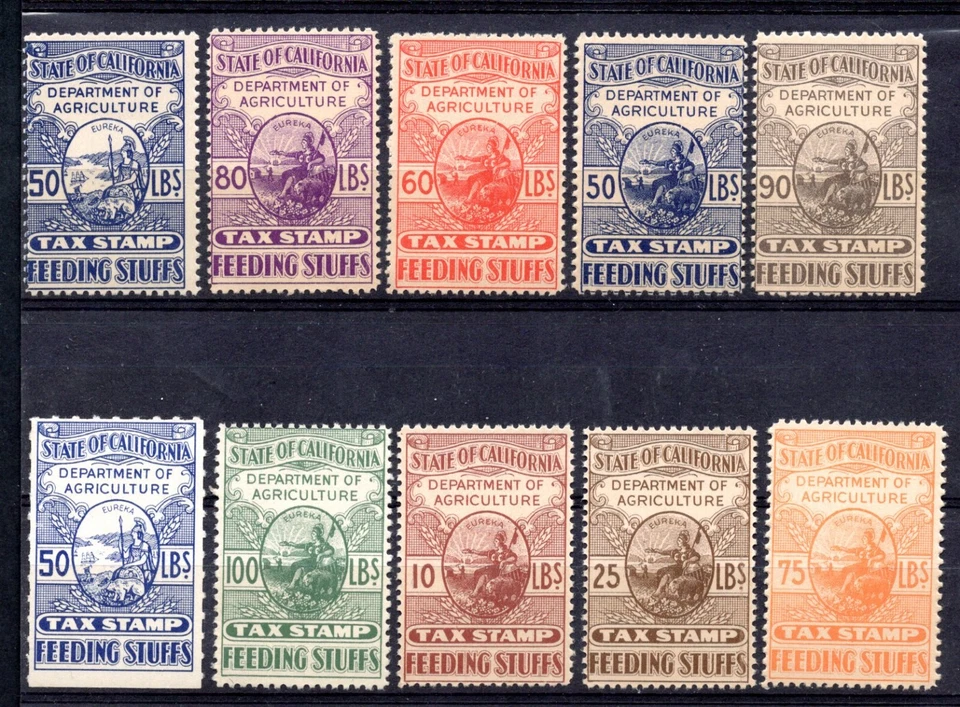 US 1900-1930 COLLECTION OF 87 CALIFORNIA DEPT. OF AGRICULTURE REVENUE TAX STAMPS - Image 4 of 4