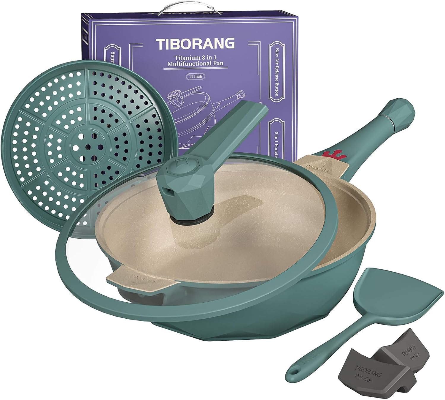 8 in 1 Frying Pans Nonstick,11