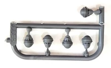 Wargames Atlantic Cannon Fodder Colonial Marine Heads x5 Imperial Guard