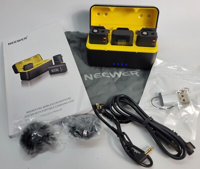 NEEWER CM28 PRO Drahtloses Lavalier Mikrofon Set - Mit Rauschunterdrückung & 9h Aufnahme