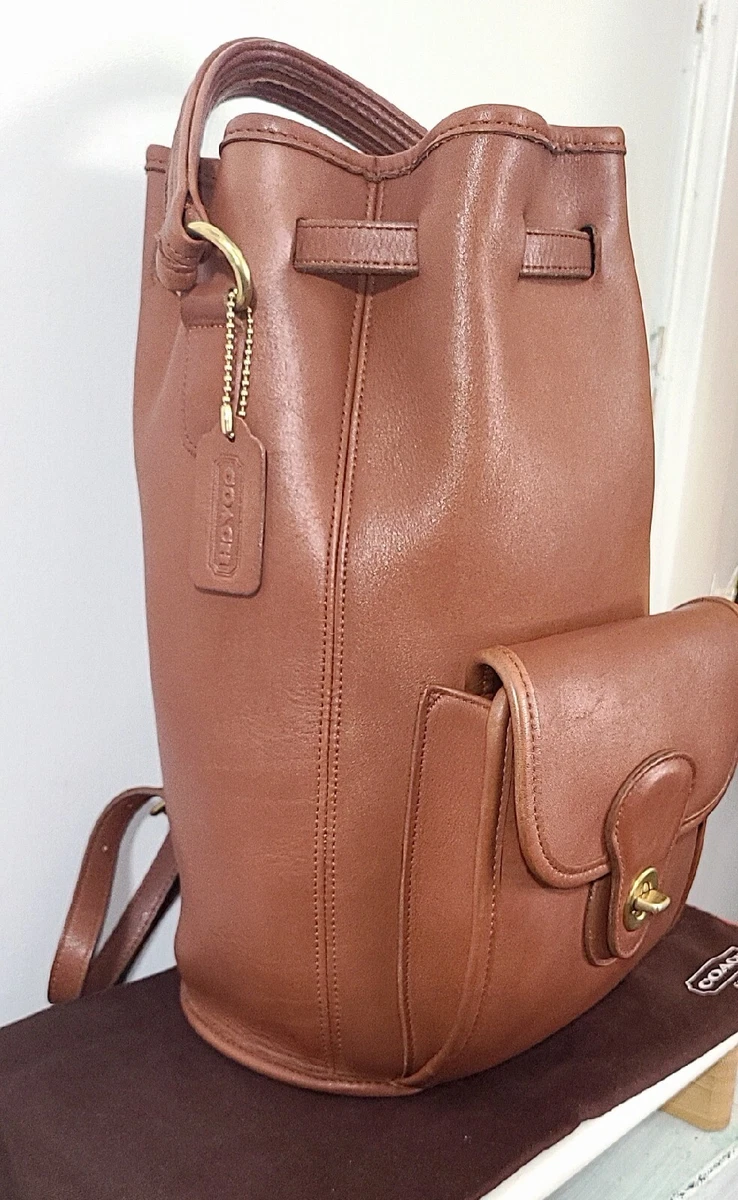 Tan best sale coach backpack