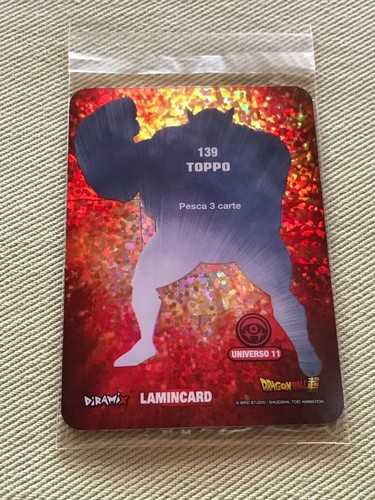 Dragon Ball Super Universe Survival 2019 Toppo Lamincard Rara N° 139 - 第 2/2 張圖片