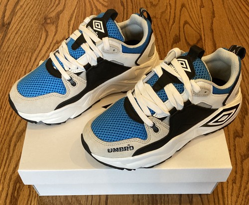 Umbro ejecutar M Zapatillas Para Mujer Talla 6 Blanco/Negro/Gris/Azul Ibiza  | eBay