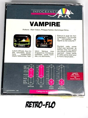Vampire - Jeu THOMSON MO5 TO7 TO9 1986 - Infogrames - Vintage - Rare
