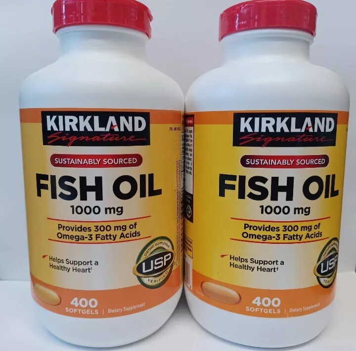 Kirkland Signature Fish Oil 1000 mg., 400 Softgels