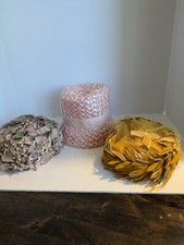 3 Vintage 50s And 60s Women's Hats With Vintage Hatbox