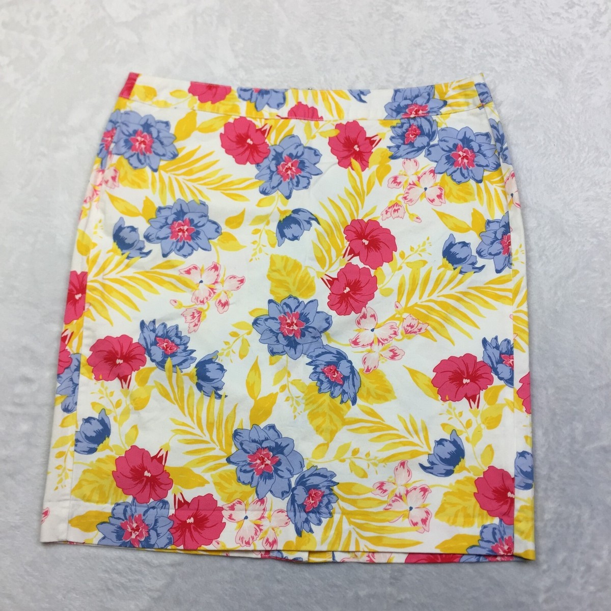 MWT Old Navy Pencil Skirt Size Womans Jupe Falda Yellow Floral