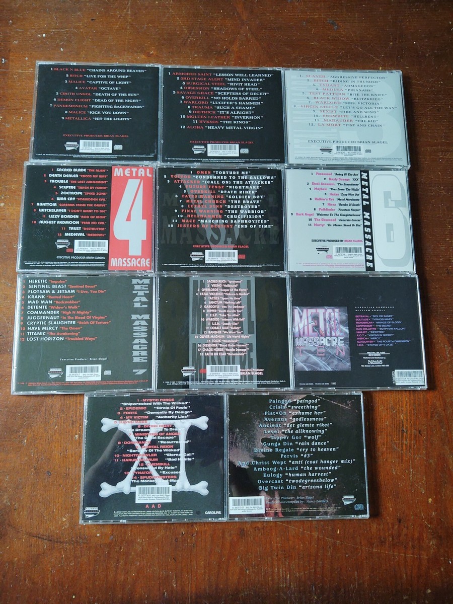 Grim Harvest Metal Massacre Volumes I-XII CD Box Set #542 Limited