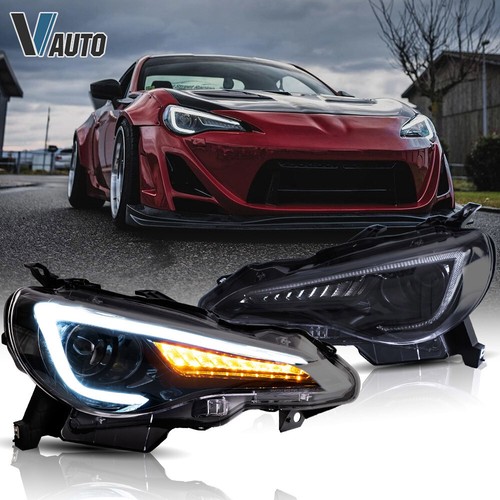 VLAND Headlights For 2012-2021 Toyota 86 /Subaru BRZ /Scion FR-S Sequential 2PCS - Picture 1 of 18