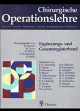 Chirurgische Operationslehre Thieme Ergänzungs und Gesamtregisterband Anatomie !
