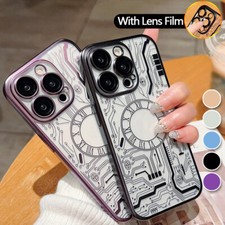 For iPhone 15 14 12 13 Pro Max Camera Protector Shockproof Clear Hard Case Cover