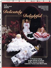 "Delicately Delightful" Wangs International Sewing Dollmaking Craft Book BKW169