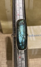 NWT Sundance Catalog Silver So Long Labradorite Ring size 8 165