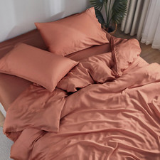 Buttery Soft Bamboo Viscose Sheet Set - Cooling  Deep Pocket - Clay Queen