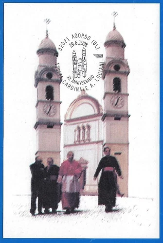 1998 - ITALY - XX ANNIVERSARY VISIT CARDINAL LUCIANI AD AGORDO - 28/30/1998