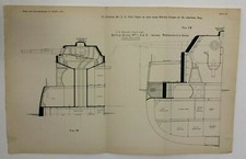 1891 Mr F H Biles Paper On Recent Warship Designs American Navy 17.5*11"