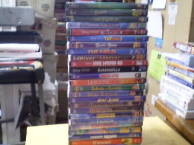 (25) Disney Animated Children's DVD Lot: (2) Bambi Cars Jungle Book Mary Poppins